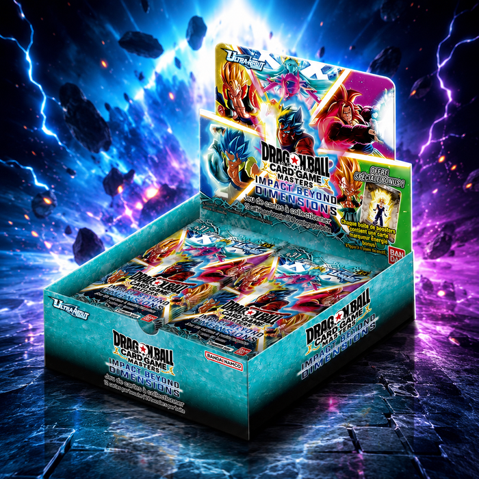Display de 24 boosters B31 Dragon Ball Super Card Game Masters Impact Beyond Dimensions FR